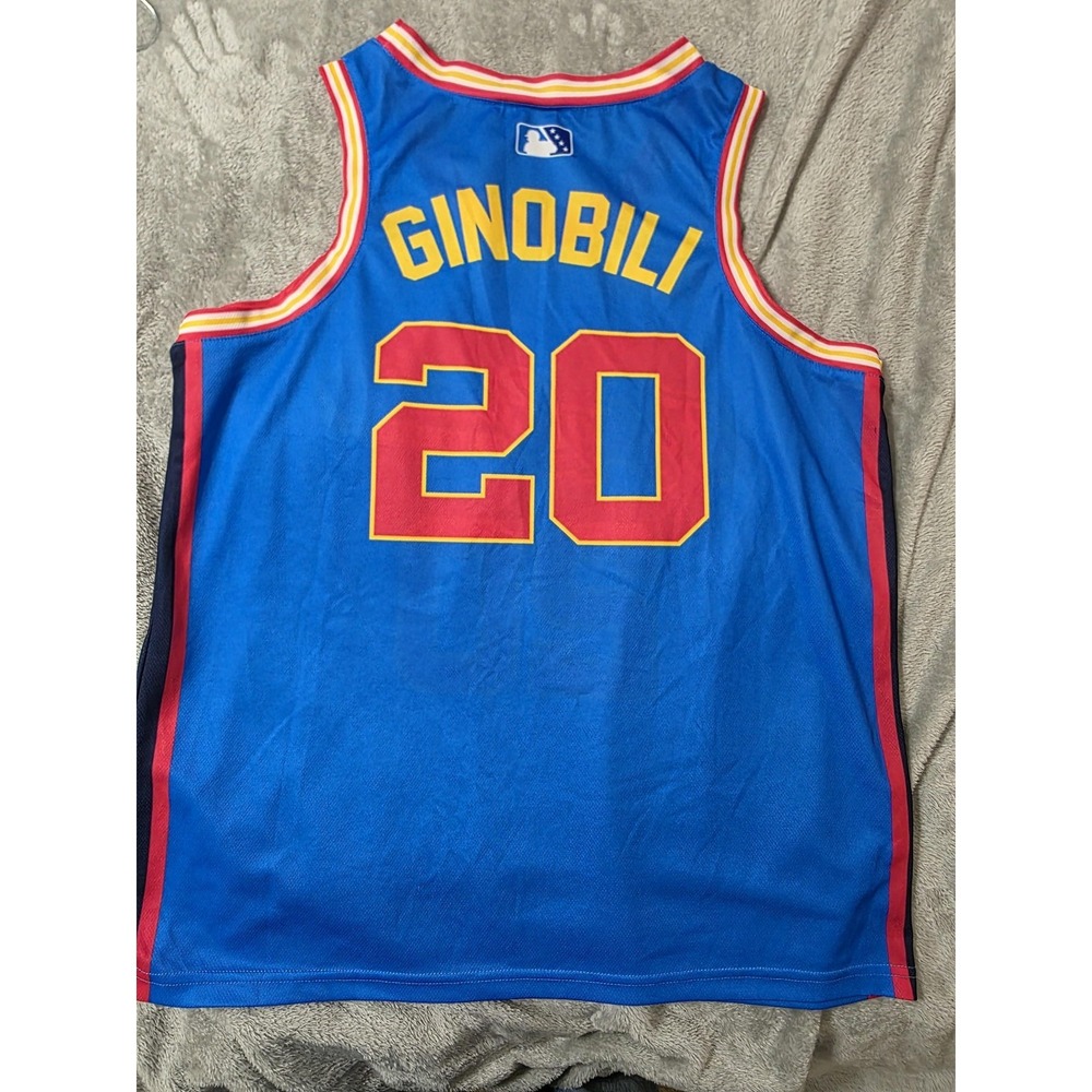 Flying Chanclas De San Antonio Jersey XL Blue Ginobili 20 Success Brands